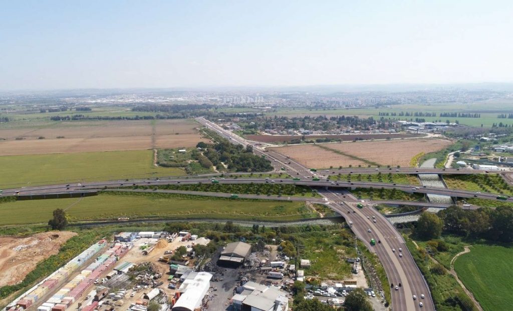 מחלף 40 483 מבט למזרח-נתיבי ישראל כביש 40 תחבורה